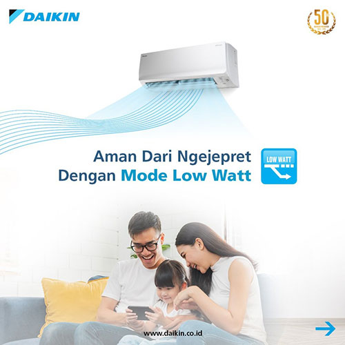 Daikin AC Flash Inverter Wall Mounted Split 2.5 PK - FTKQ60UVM4